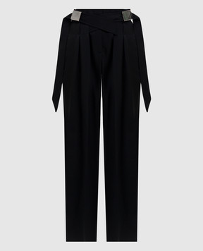 The Attico Чорні штани з вовни 260WCP00286WWW065AA