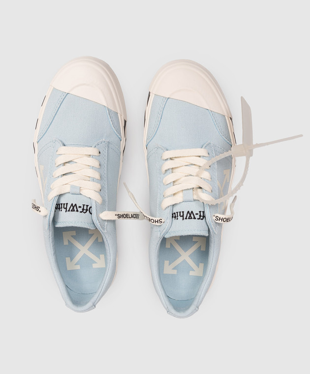 Off-White Голубые кроссовки Vulcanized Undercut OWIA28QS26FAB001 изображение 4