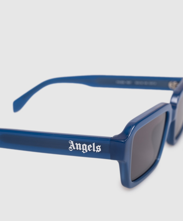Palm Angels Сині сонцезахисні окуляри з принтом логотипа PA1025450753 зображення 4