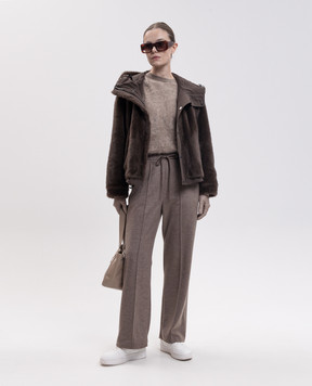 Max Mara Weekend Коричнева двостороння куртка ZANNA WKDZANNA