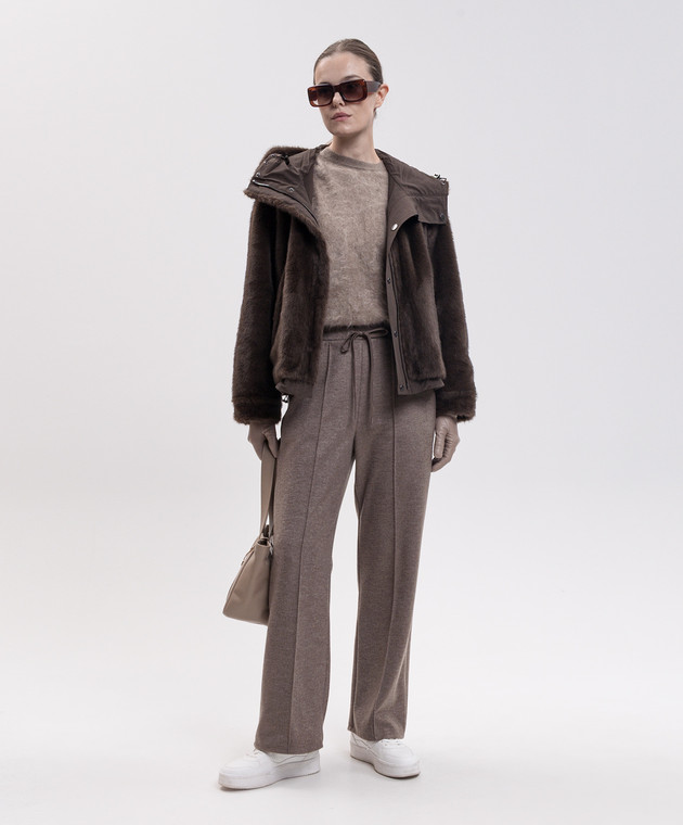 Max Mara Weekend Коричнева двостороння куртка ZANNA WKDZANNA зображення 3
