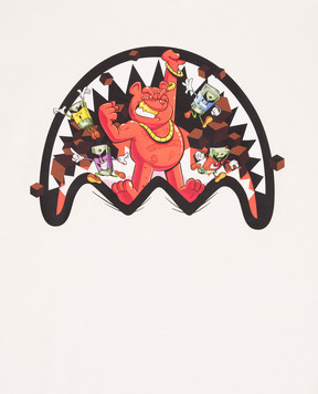 Sprayground Дитяча бежева футболка Get Out Bear SPY1423IVO