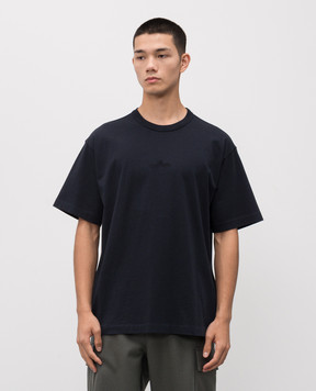 Stone Island Синя футболка з вишивкою логотипа K2S152100035S0050