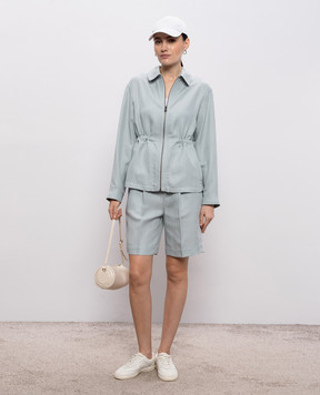 Woolrich Зелені бермуди з льоном CFWWSH2005FRUT3043