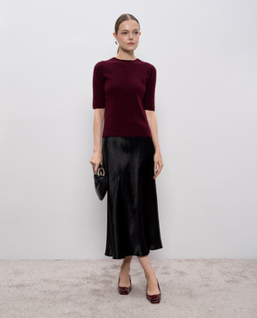 Allude Бордовый топ из кашемира 25517722