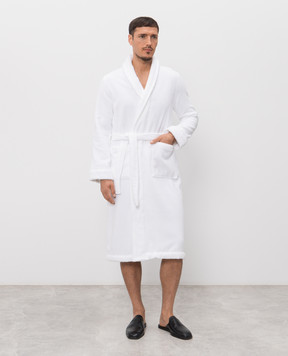 L'Appartement Білий махровий халат CHICAGO CHICAGOBATHROBE