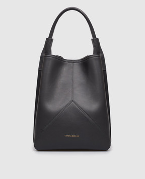 Victoria Beckham Серая кожаная сумка Victoria B326AAC007564A