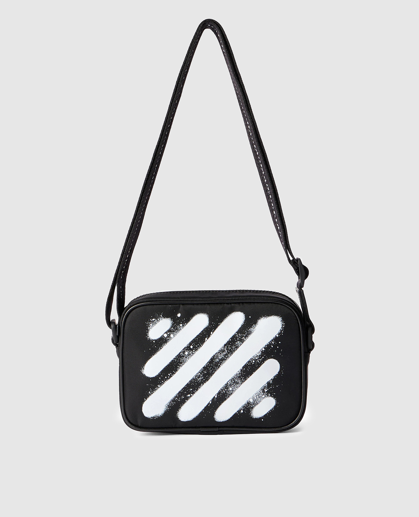 

Черная сумка Diag Spray с логотипом, Черный, Сумки через плечо