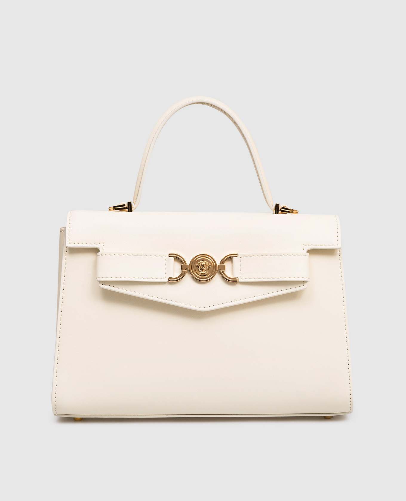 

Белая кожаная сумка-сетчел Medusa '95, Белый, Сумки через плечо