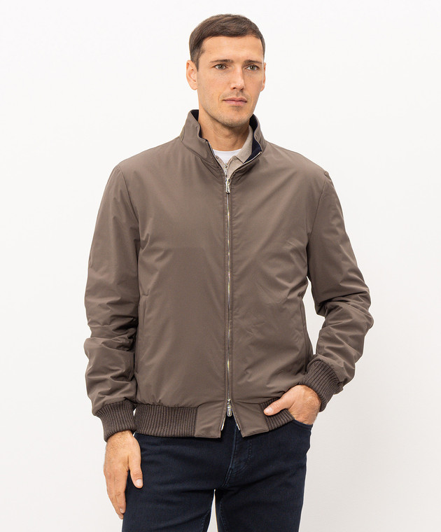 Enrico Mandelli Коричневая куртка 4T783A519V изображение 3
