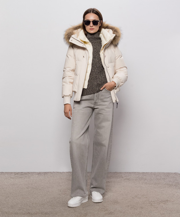 Max Mara Коричневый свитер ECCELSO из шерсти и кашемира MSTECCELSO изображение 2
