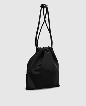 Twinset Черная сумка-кисет с бусинами 262TL8052