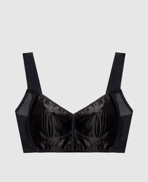 Dolce&Gabbana Чорний топ F7Y28TGDCRP