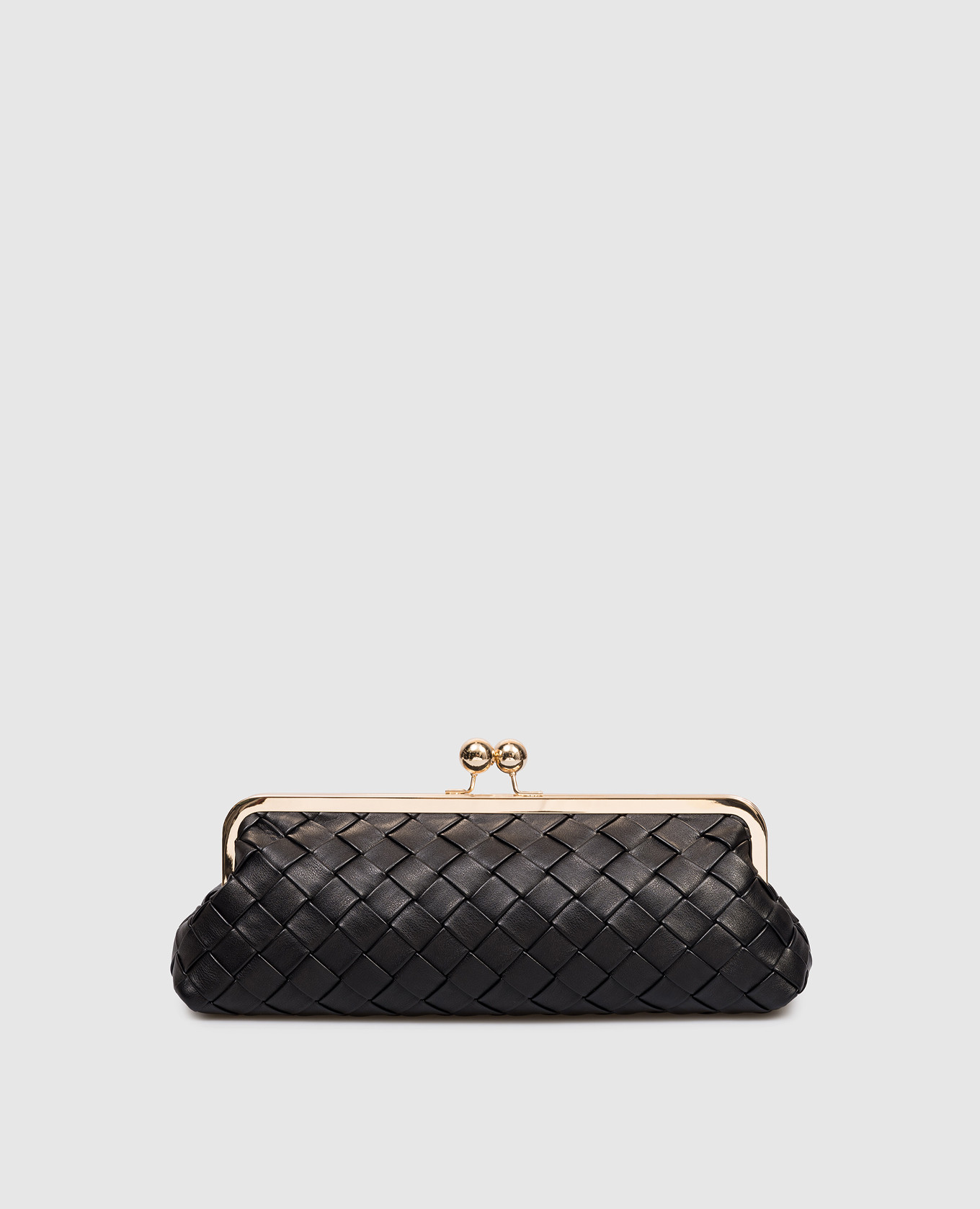 

Черный клатч с плетением, Клатчи