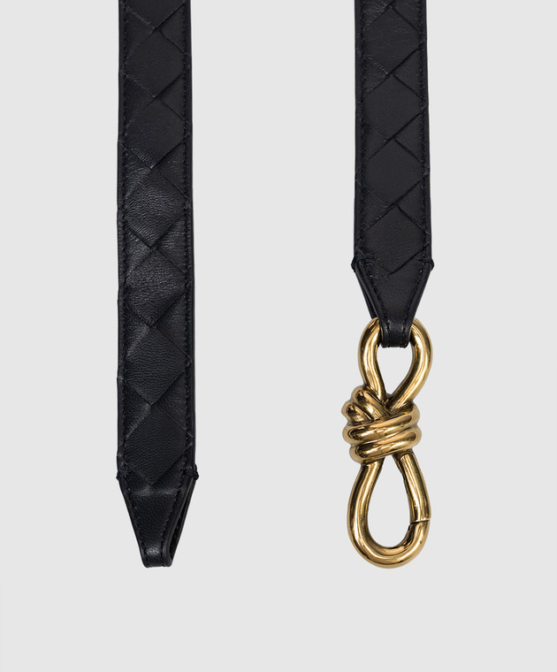 Bottega Veneta Синий кожаный ремень Andiamo 855245VCPP5 изображение 3