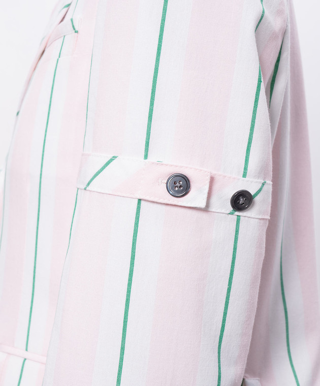 Thom Browne Рожевий жакет в смужку FBC973BF1159 зображення 5