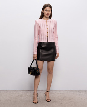 Balmain Розовый кардиган Fléchage HF1KL459KK01