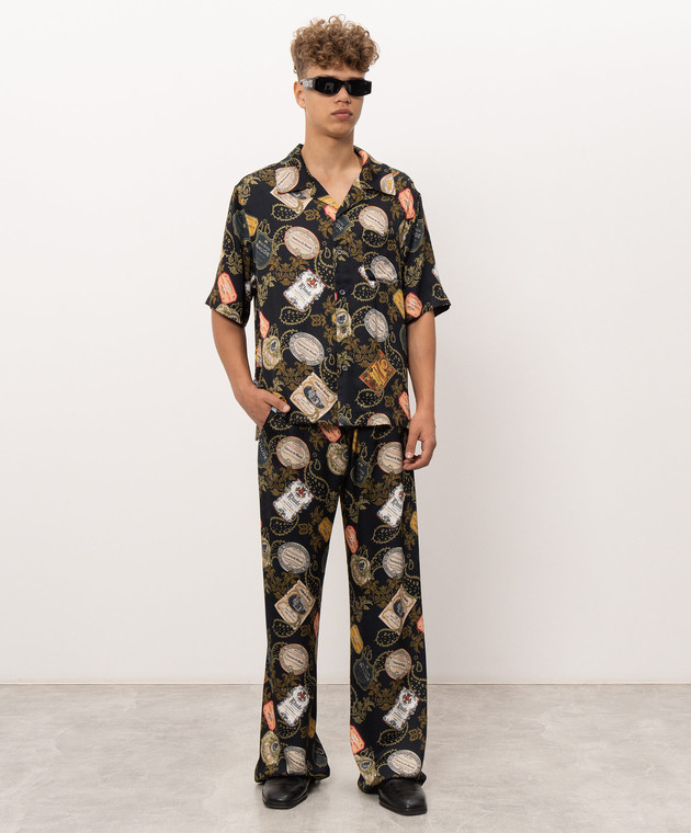 Rhude Черная рубашка BANDANA RHPF26SS02202 изображение 2