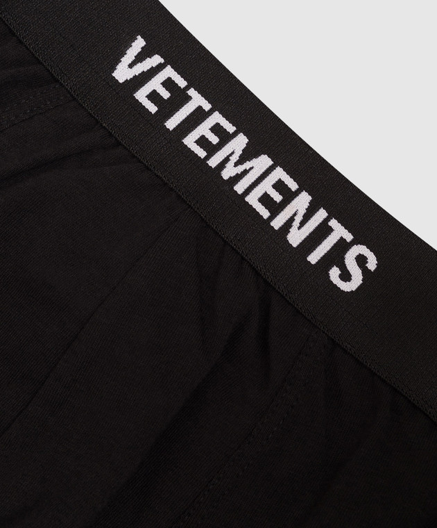 Vetements Чорні труси-боксери з візерунком логотипа ME76UN273B зображення 3