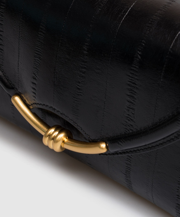 Gianni Chiarini Черная кожаная сумка-багет Bea BS12160EEL изображение 4