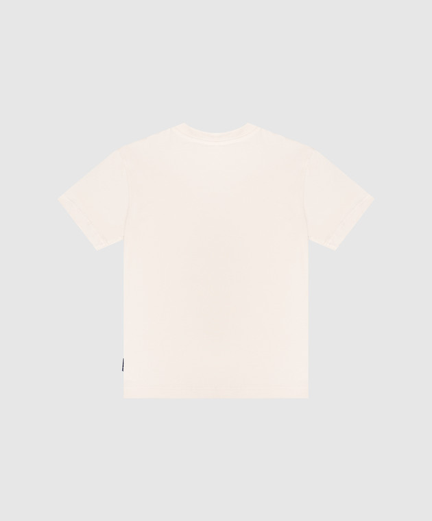 Palm Angels Дитяча бежева футболка Blurred Bear PBAA003S26JER005 зображення 2