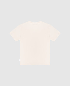 Palm Angels Дитяча бежева футболка Blurred Bear PBAA003S26JER005
