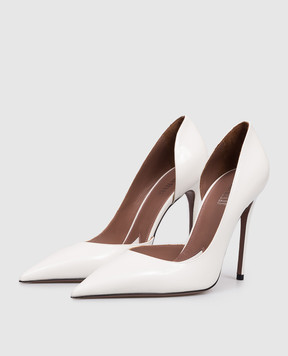 Paris Texas Белые кожаные глянцевые туфли VERA PX1854XSZT1