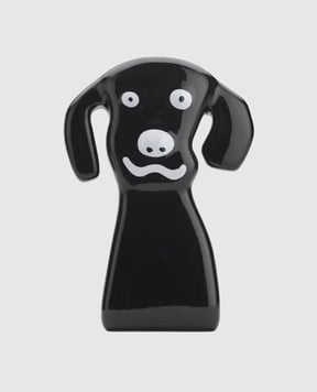 Qeeboo Чорна керамічна ваза Bozo 49002DG