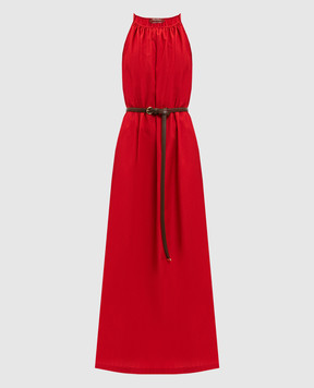 Max Mara Червона сукня з поясом MSTZUPPA