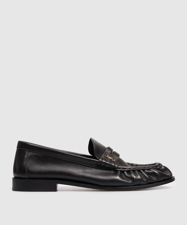 Saint Laurent Черные кожаные лоферы 83947125VAA