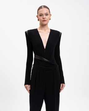 Versace Чорне боді 10219831A14475