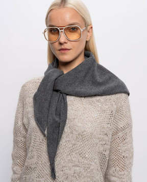 Brunello Cucinelli Сірий бактус з кашеміру M12201889