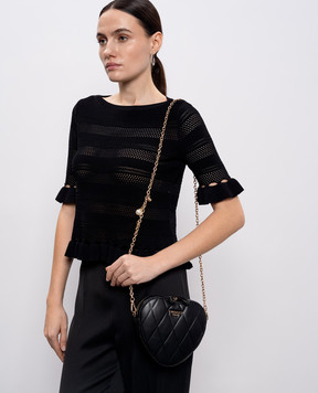 Twinset Чорна сумка у формі серця 261TH7034
