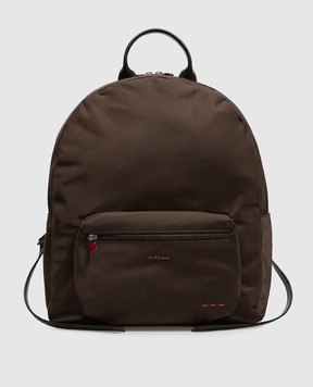 Kiton Коричневый рюкзак с металлическим логотипом UBA0160N01270