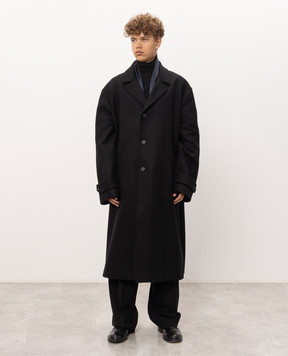 Maison Margiela MM6 Черное пальто с шерстью SH2AA0030S52207