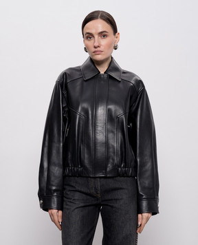 Versace Черная кожаная куртка 10228131A16885