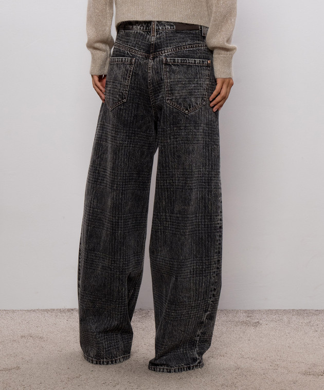 Brunello Cucinelli Серые джинсовые палаццо MA95PP4059 изображение 4