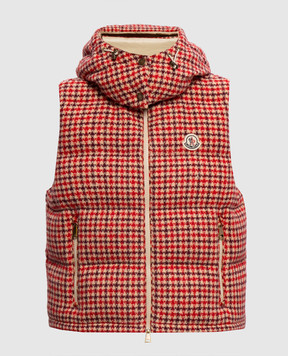 Moncler Пуховий жилет Niverolle з вовною у візерунок L20931A00005599OJ