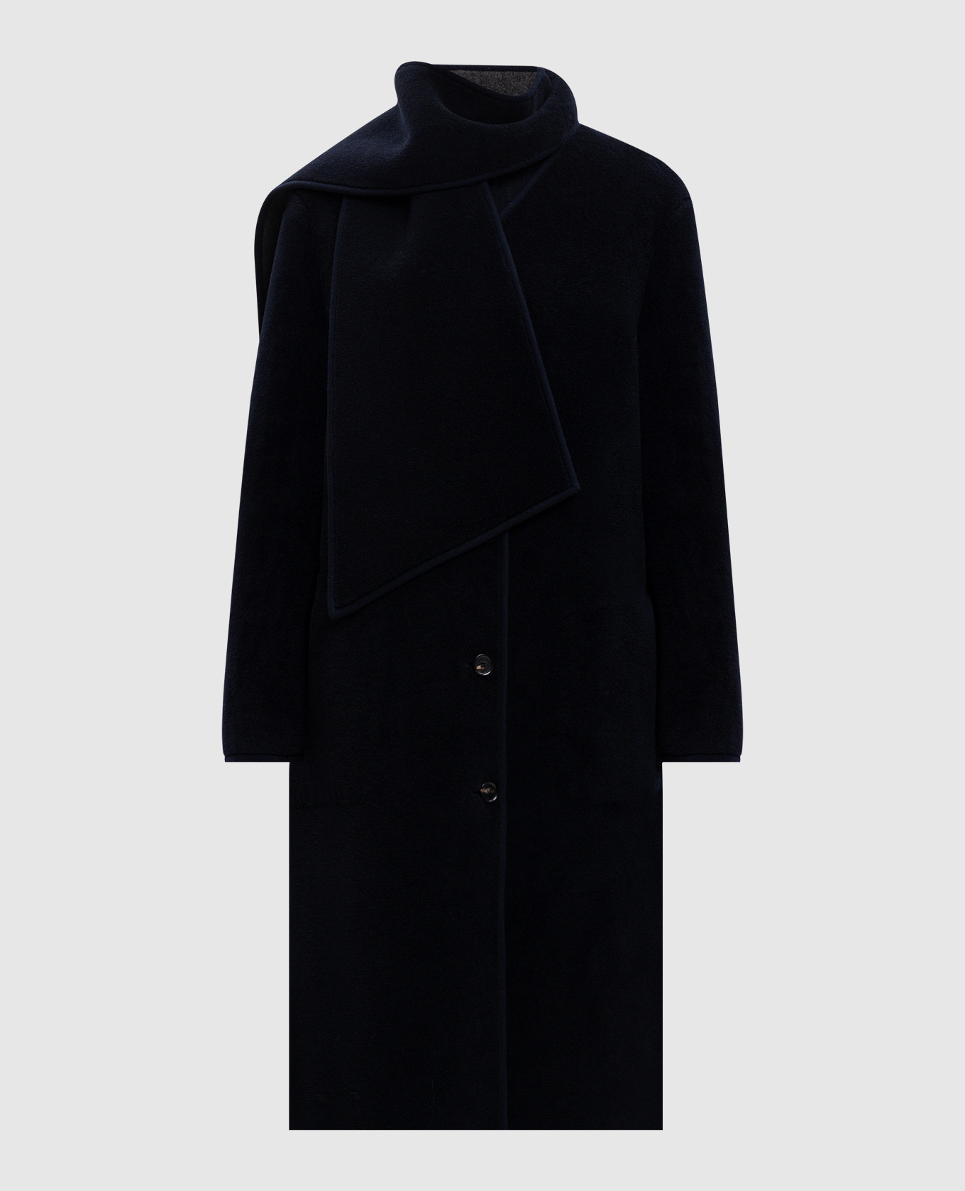 

Голубое пальто с шерсти и шелка Gladwin Blouson, Синий, Пальто