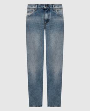 Dolce&Gabbana Блакитні джинси з патчем логотипа GP02XDG8OV8