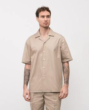 ISAIA Бежевая рубашка CAM224P9100
