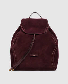 Gianni Chiarini Бордовый замшевый рюкзак Violette с логотипом ZN12237CMPL