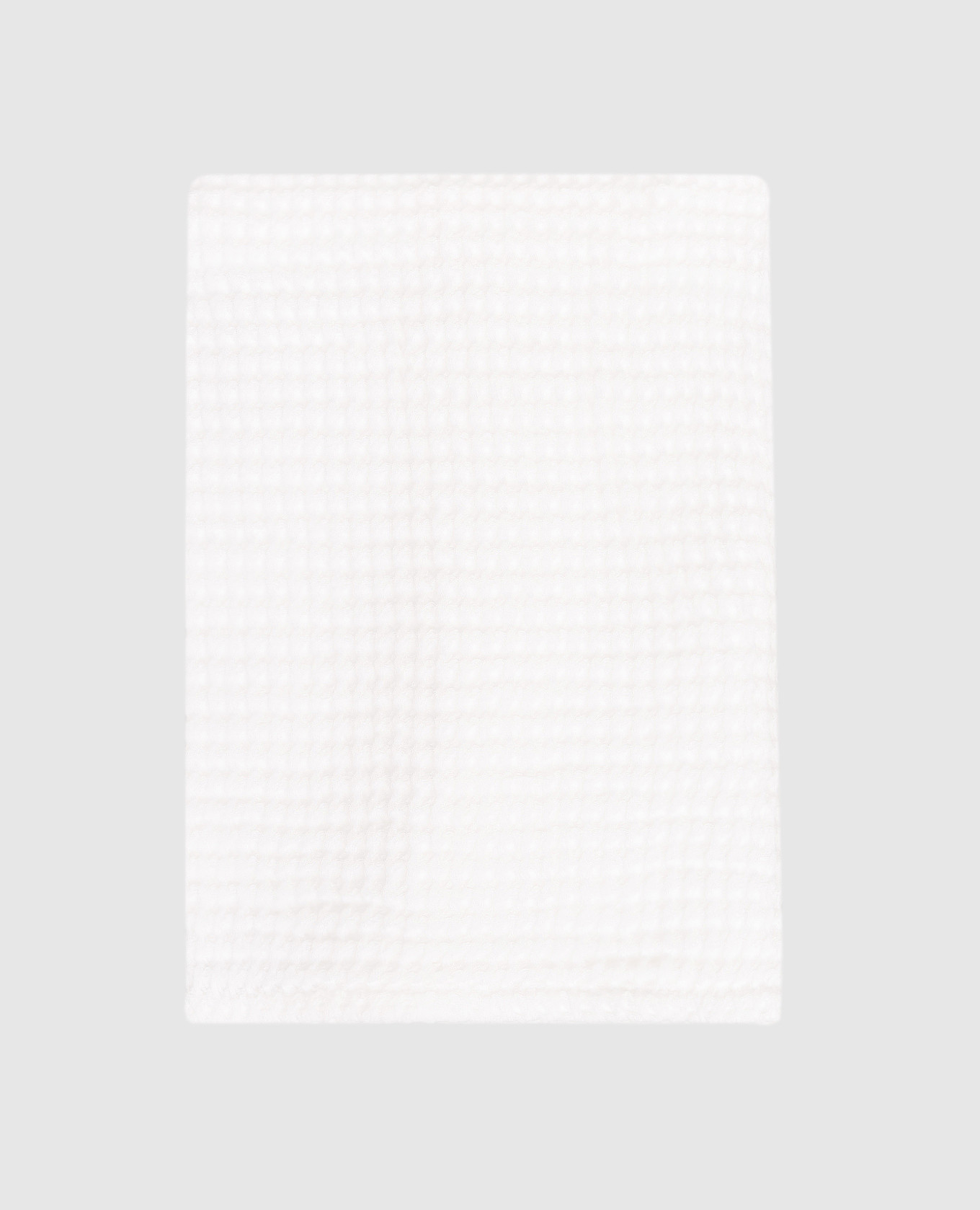 Белое вафельное полотенце