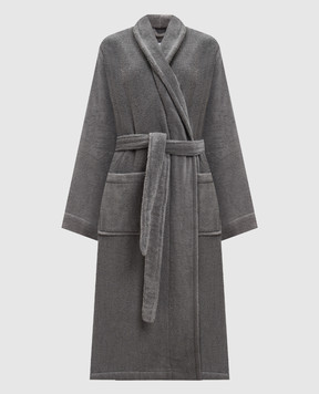 L'Appartement Сірий махровий халат CHICAGO CHICAGOBATHROBE