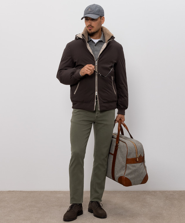 Brunello Cucinelli Серое поло из кашемира M2200295 изображение 2