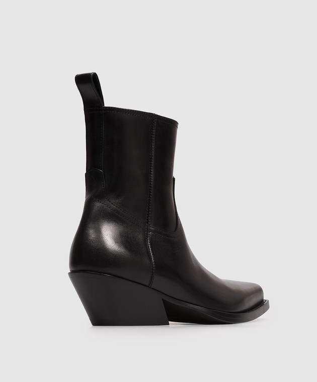 Ann Demeulemeester Черные кожаные казаки Imme B0014393LT205 изображение 3
