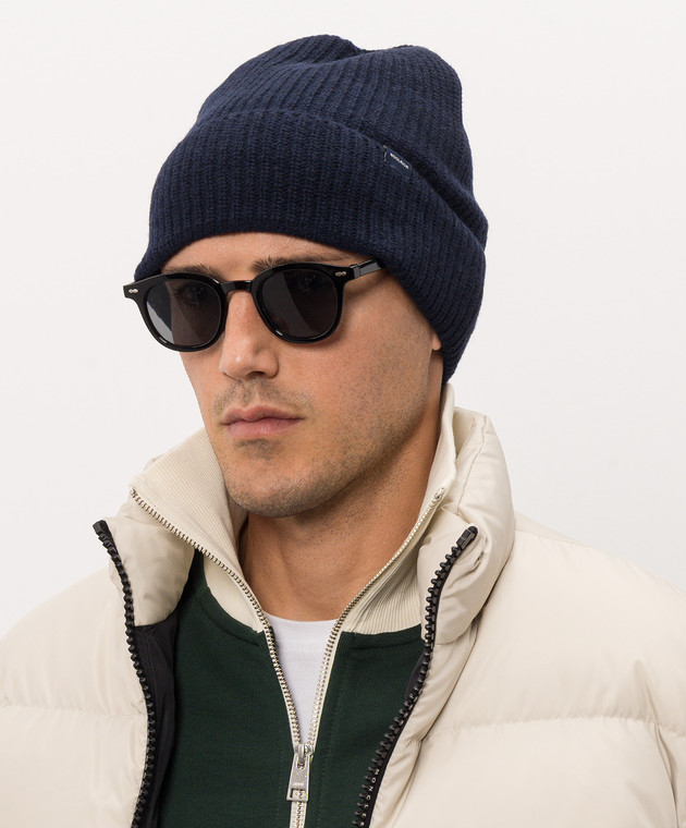 Woolrich Синяя шапка с шерстью CFWOAC0331MBUF0659 изображение 2