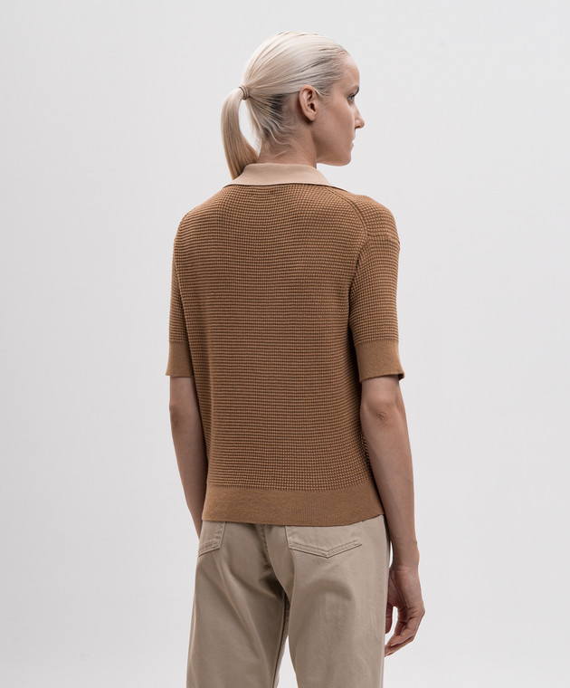 JW Anderson Коричневое поло KW1569YN0535 изображение 4