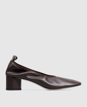 Aeyde Коричневые кожаные туфли Gemma PUHPPR45RO109FW24953007