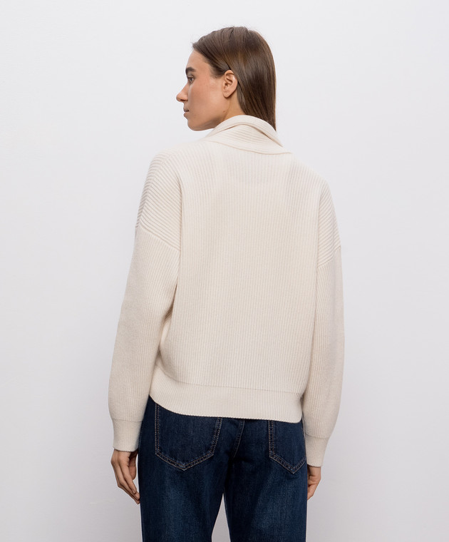 Brunello Cucinelli Кардиган цвета айвори из кашемира M12724306P изображение 4